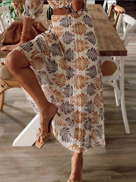 Stilla | Blomster Boho Langærmet Kortærmet Kjole