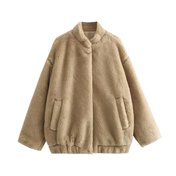 Stilla | Dame Oversize Teddy Frakke