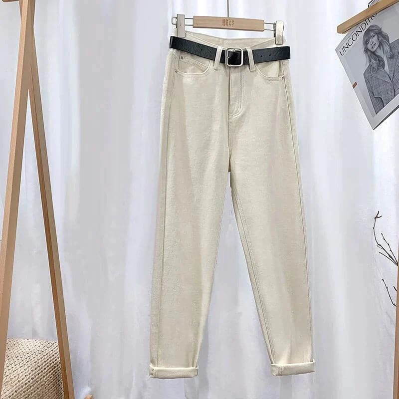 Stilla | Jeans Højtaljet Straight Leg Klassisk 5 Lomme Design Afslappet Komfort på udsalg