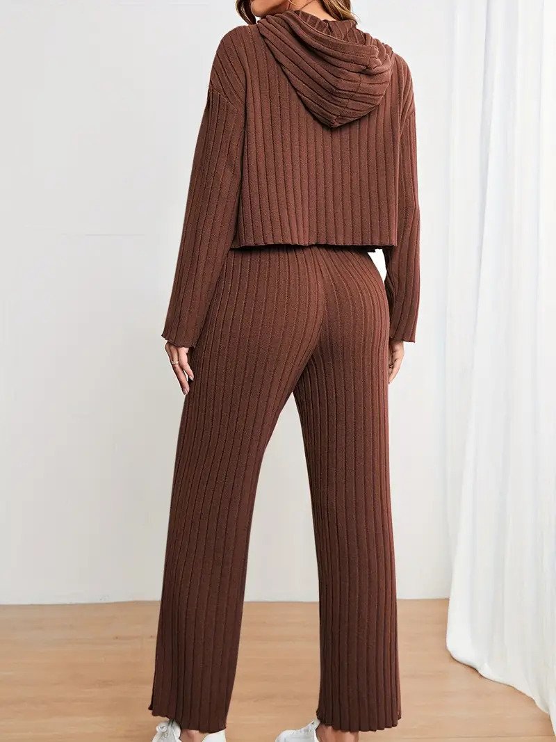 Stilla | Loungewear set | Ribbed two-piece winter clothing for women