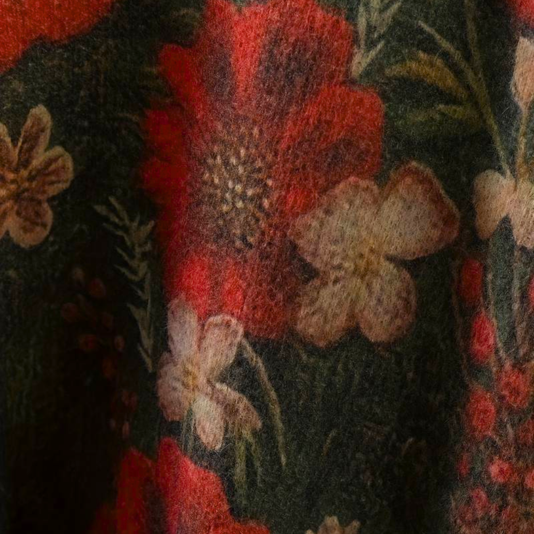 Stilla | Farverig Dame Blomsterpullover