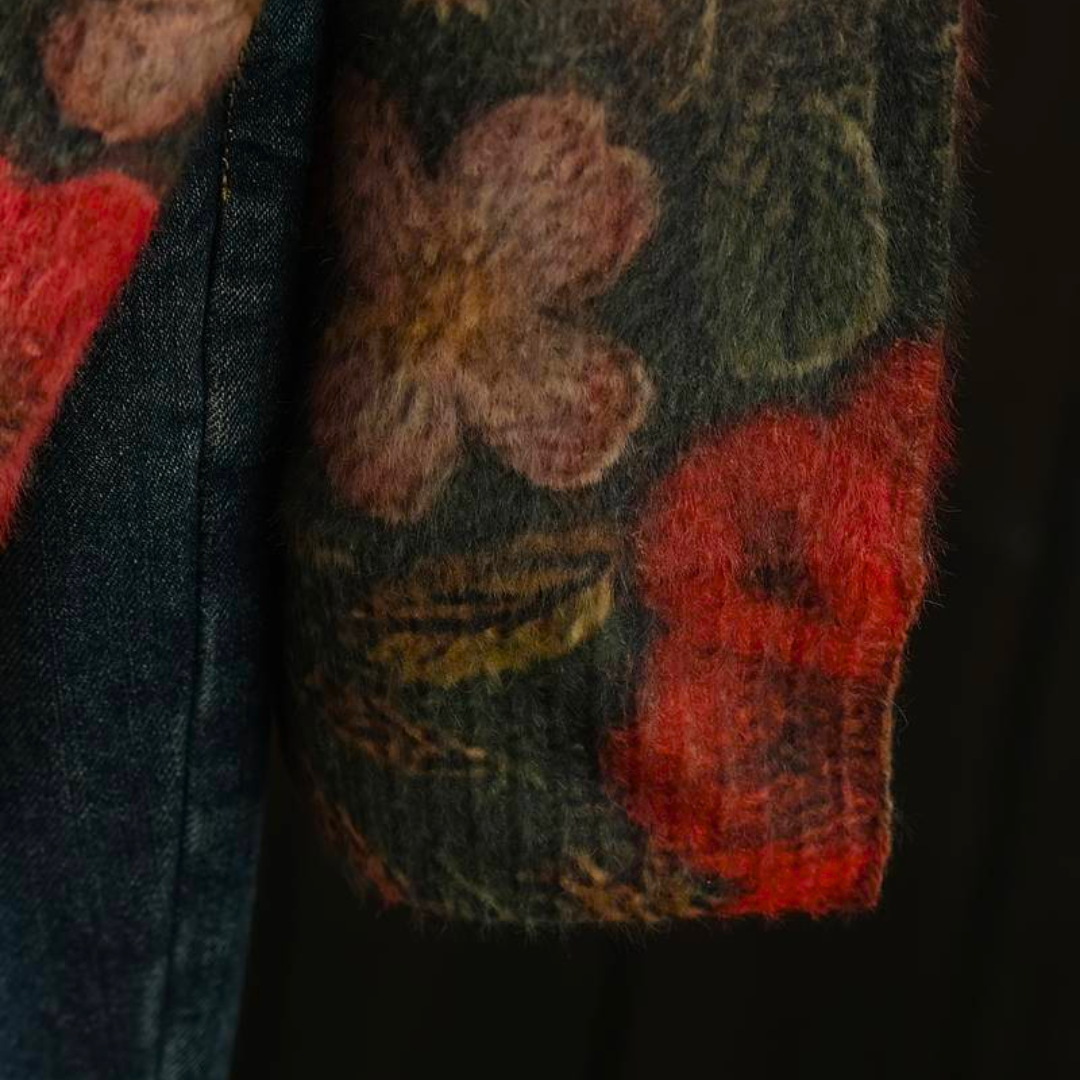 Stilla | Farverig Dame Blomsterpullover