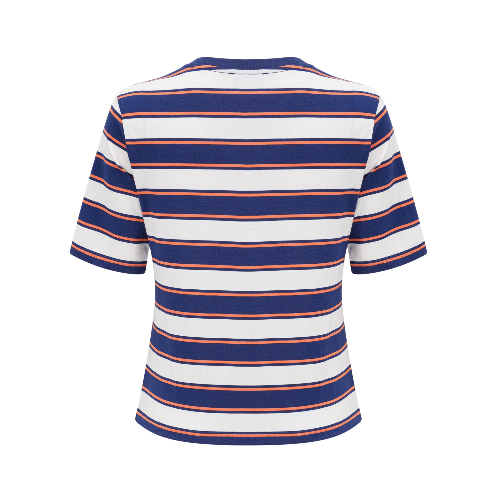 Stilla | Stripe Print Bomulds T-Shirt på udsalg