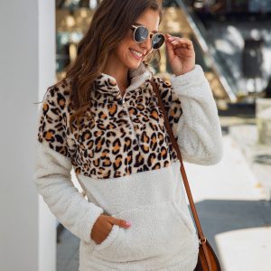 Stilla | Sweatshirt af leopard fleece ultimativ varme og blødhed