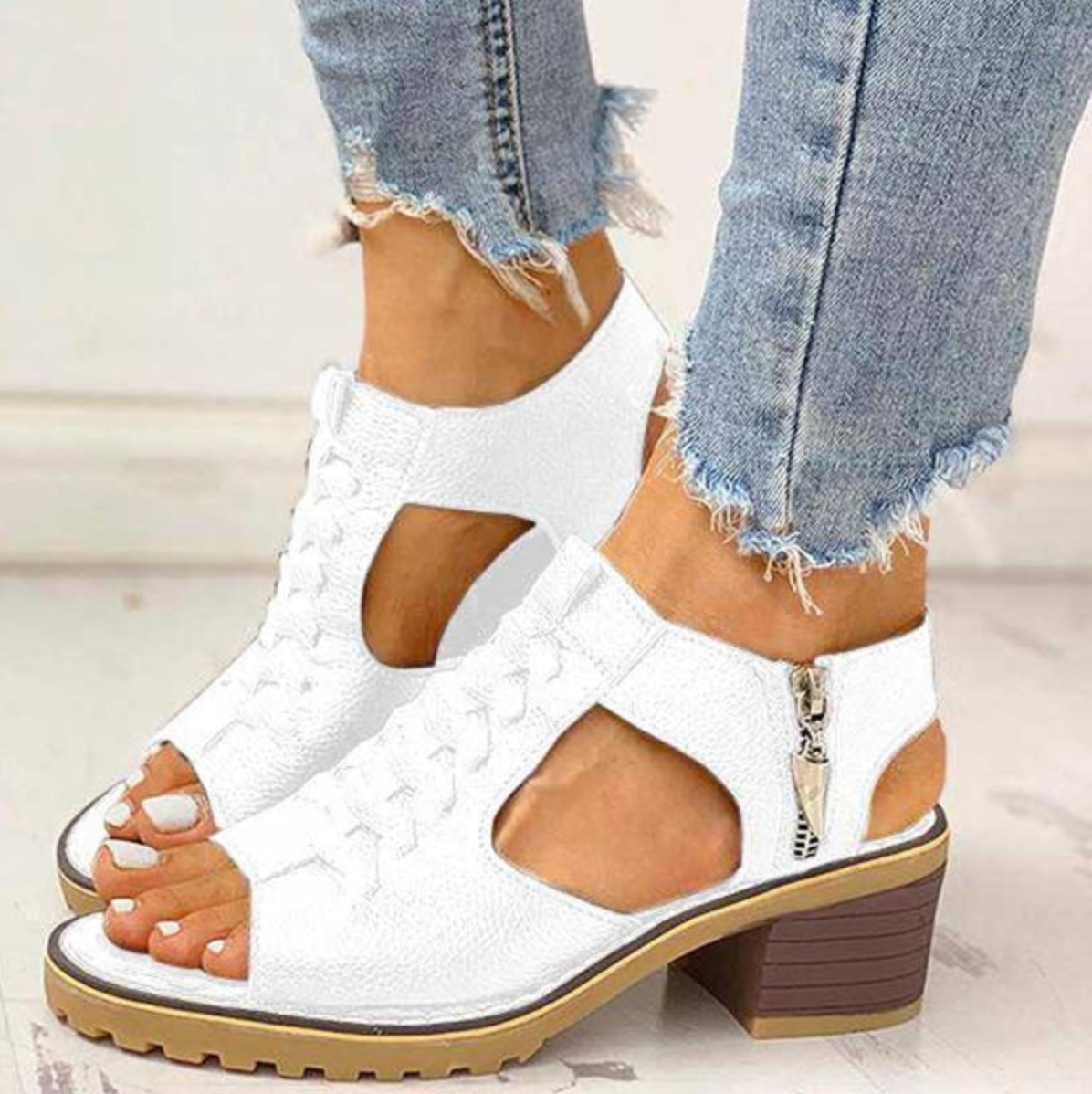 Stilla | Klassiske Sandaler med Rundt Fod