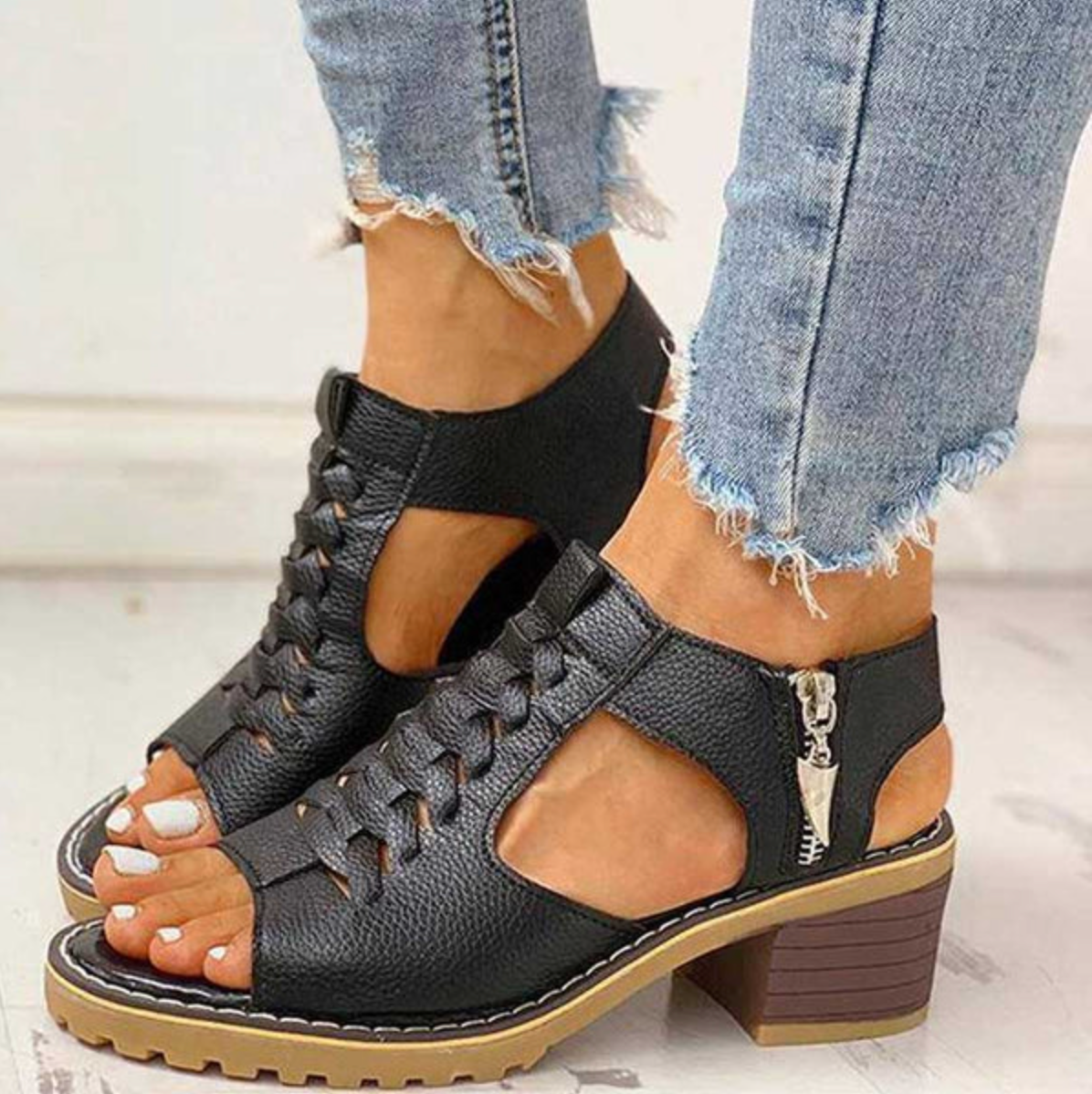 Stilla | Klassiske Sandaler med Rundt Fod