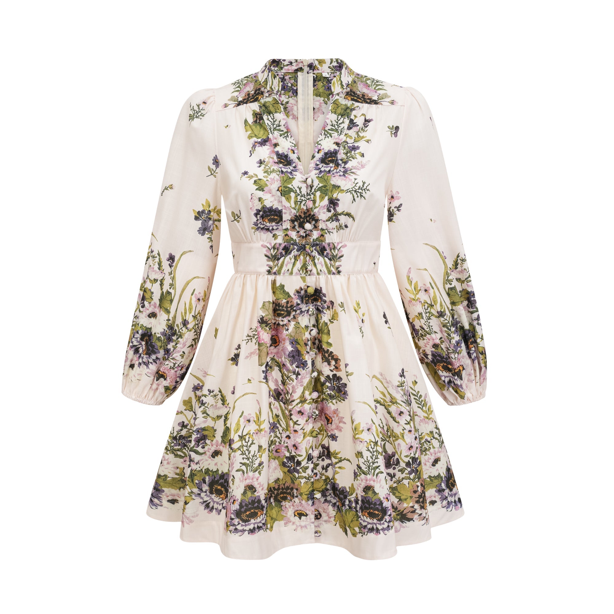 Stilla | Kort Floral Print Sommerkjole