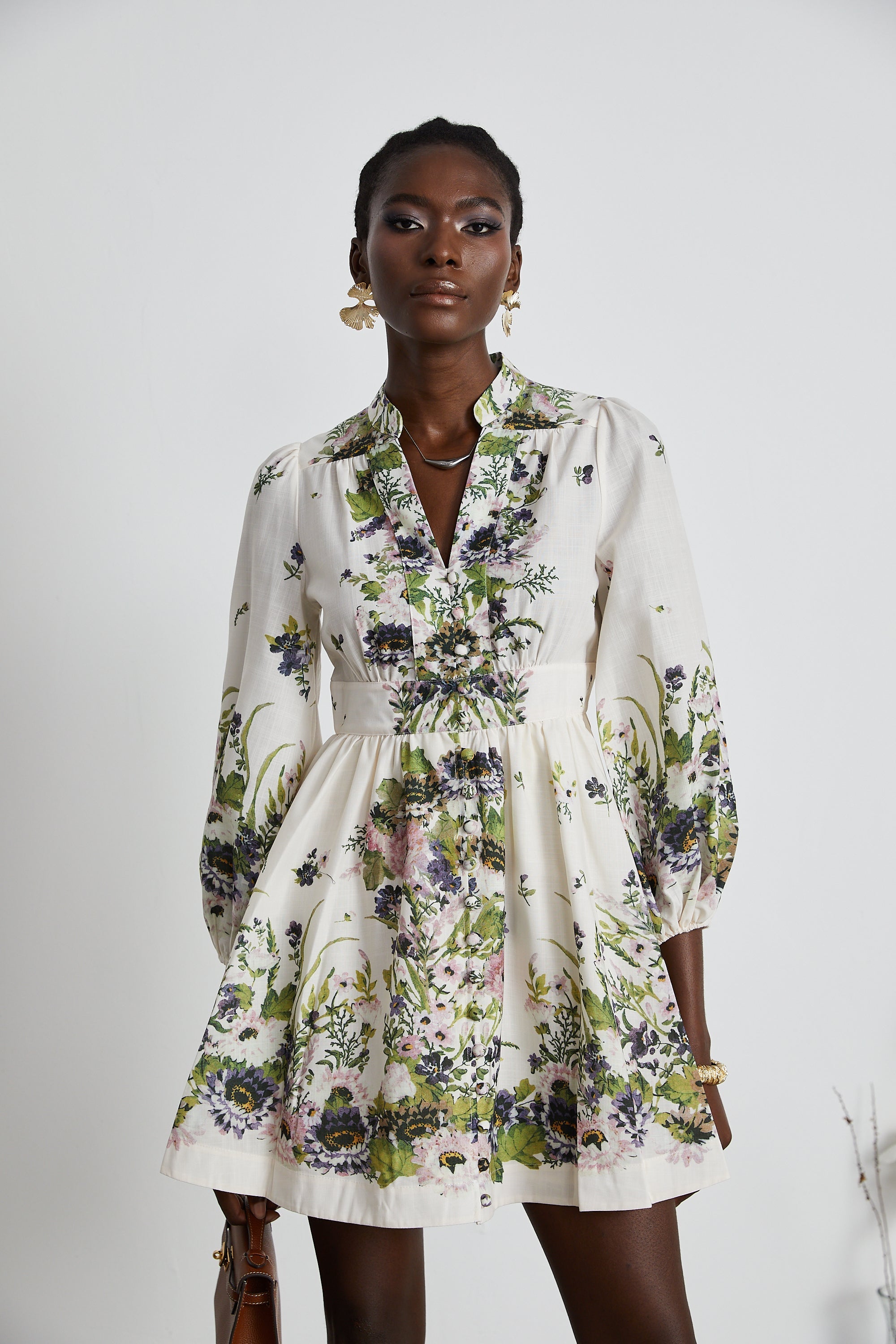Stilla | Kort Floral Print Sommerkjole