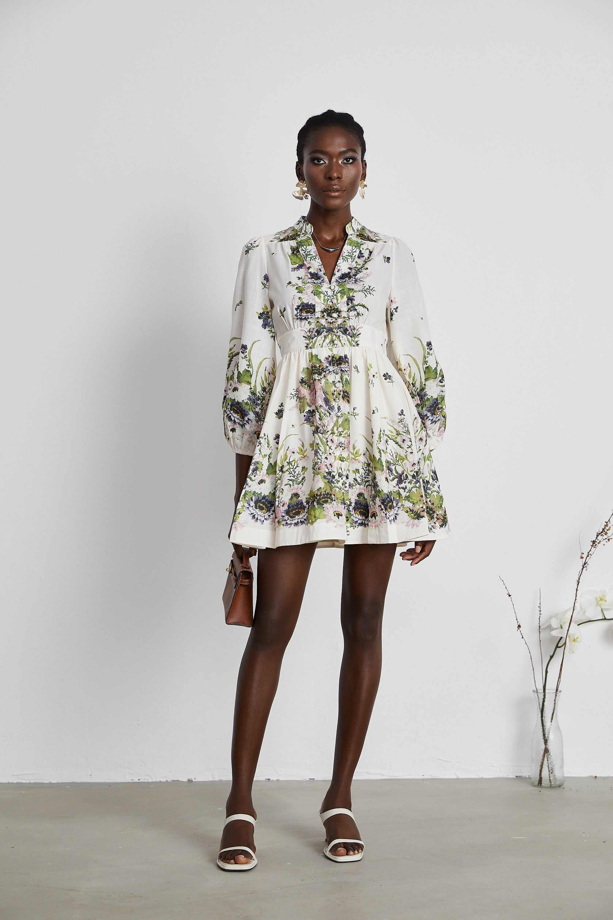 Stilla | Kort Floral Print Sommerkjole
