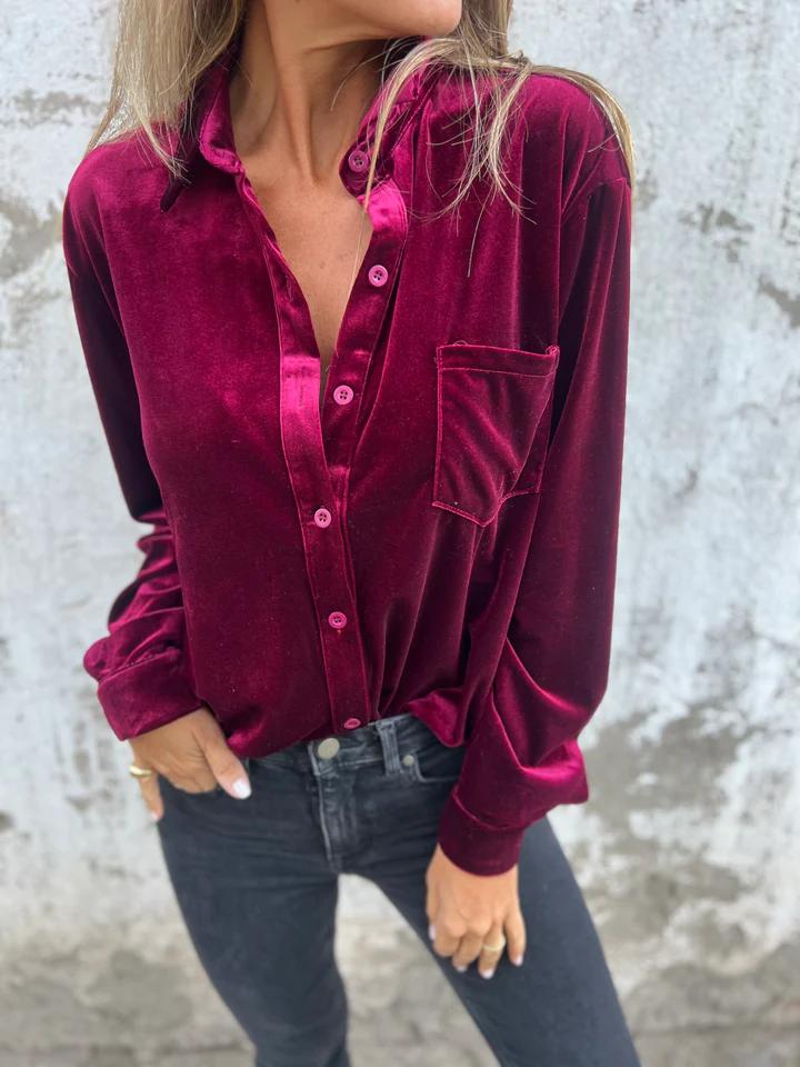 Stilla | Vintage Velvet Skjorte Tendencias Velvet