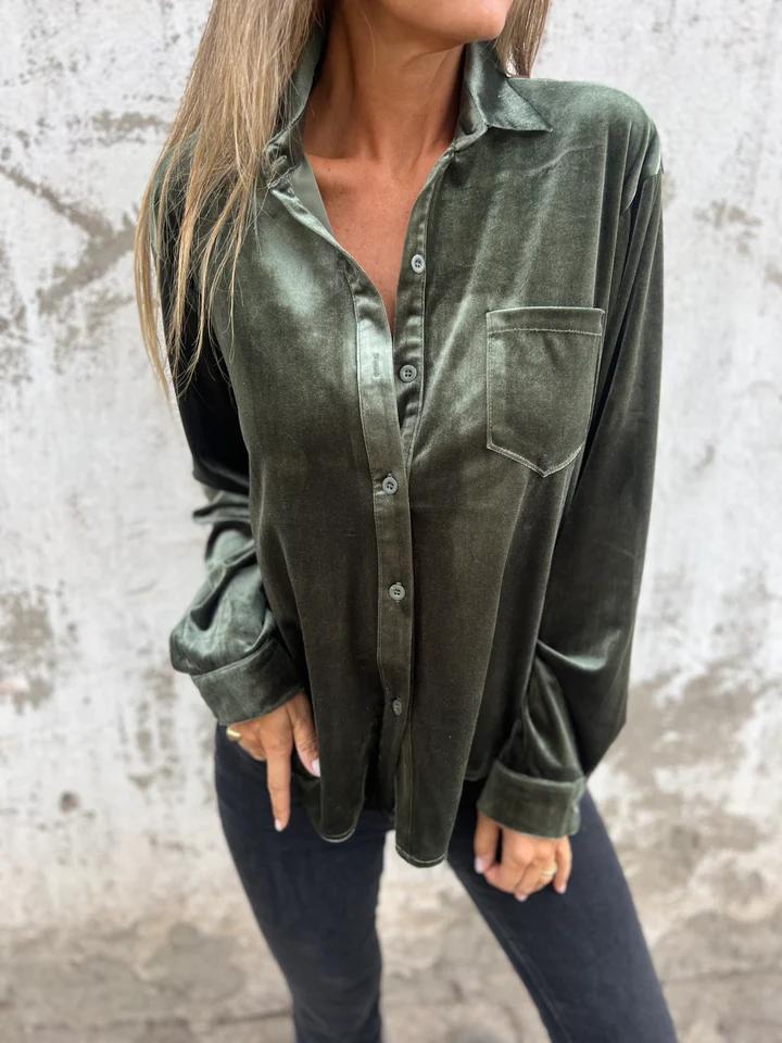 Stilla | Vintage Velvet Skjorte Tendencias Velvet