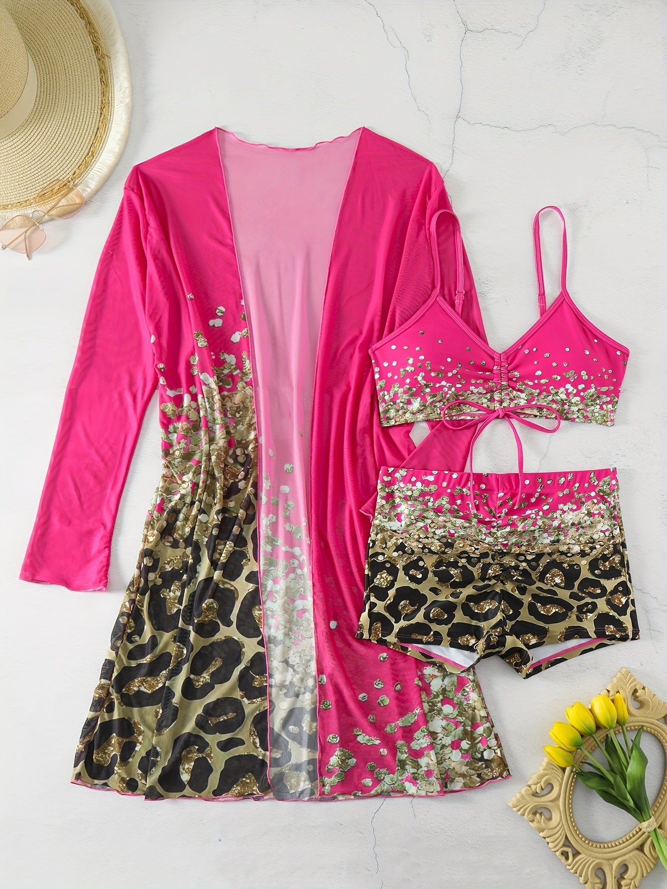 Stilla | Bikini sæt med leopardmønster