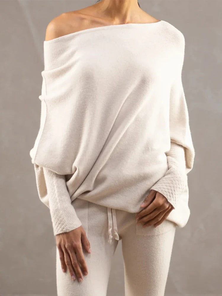 Stilla | Draperet Asymmetrisk Bluse