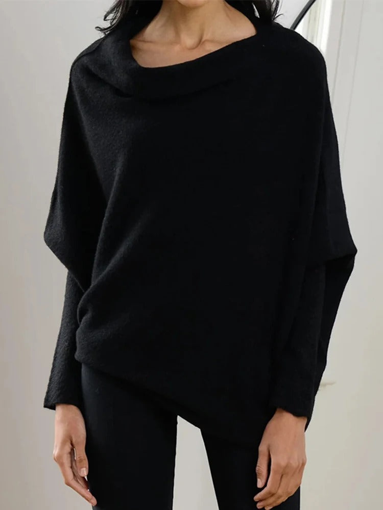 Stilla | Draperet Asymmetrisk Bluse
