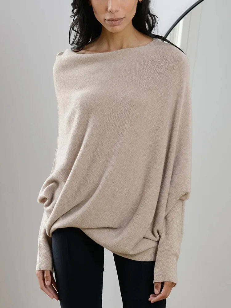 Stilla | Draperet Asymmetrisk Bluse