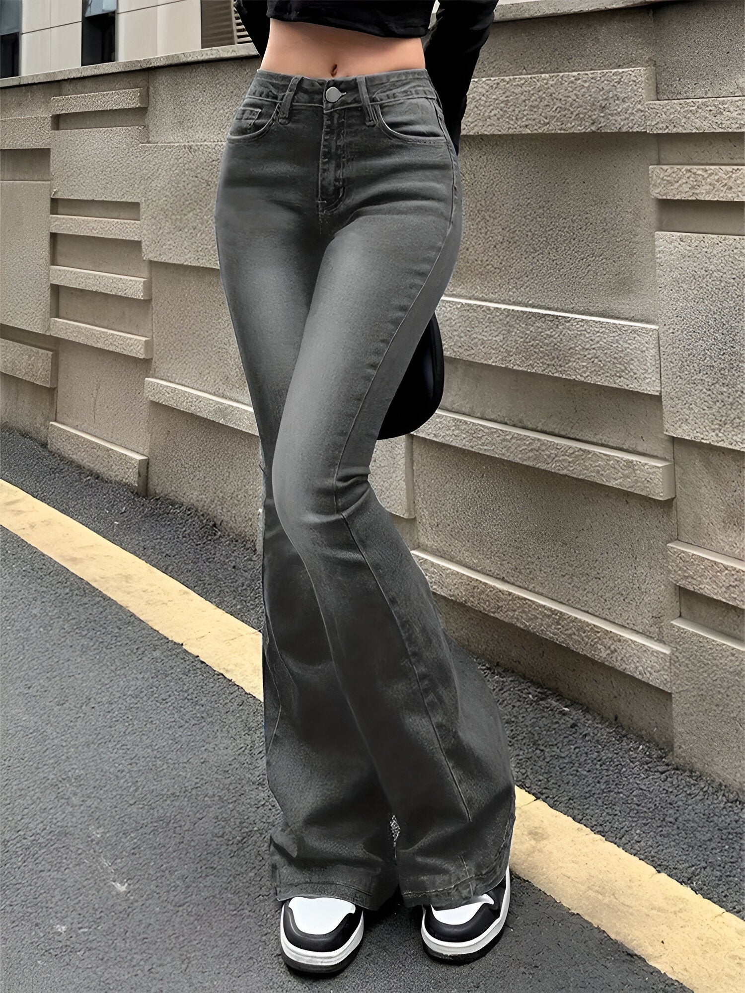 Stilla | High Waist Flare Stretch Mustache Jeans