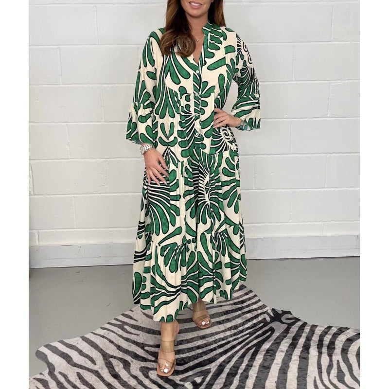 stilla-chic-loose-fashion-v-hals-chiffon-plisseret-kjole_2.jpg Stilla | Chic Loose Fashion V-Hals Chiffon Plisseret Kjole Udsalg