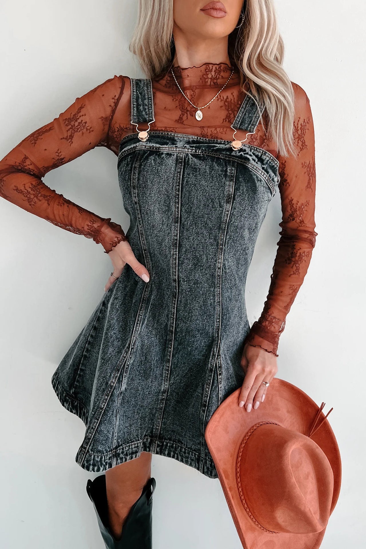 Stilla | Street Hipster Slimming Denim Camisole Kjole