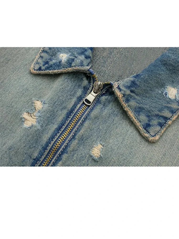Stilla | Jeansjakke i Used-Look Rabat