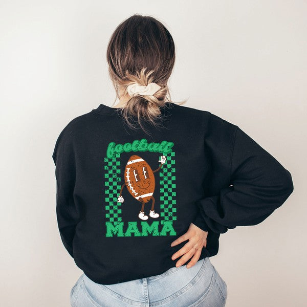 Stilla | Mama Football Front & Back Sweatshirt