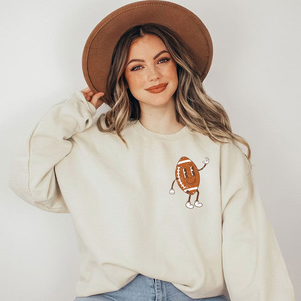 Stilla | Mama Football Front & Back Sweatshirt