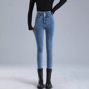 Stilla | Skinny Jeans i Fleece