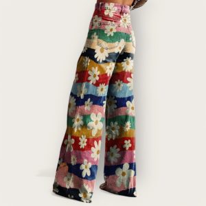 Stilla | Smuk / Retro Blomstrede Bukser