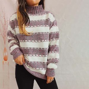 Stilla | Afslappet Stribet Sweater i Blødt Materiale