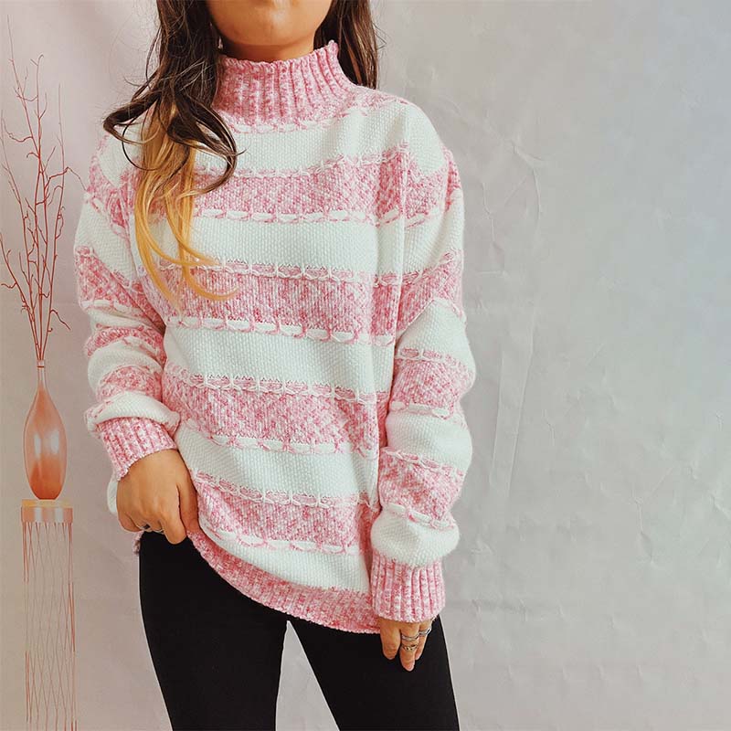 Stilla | Afslappet Stribet Sweater i Blødt Materiale