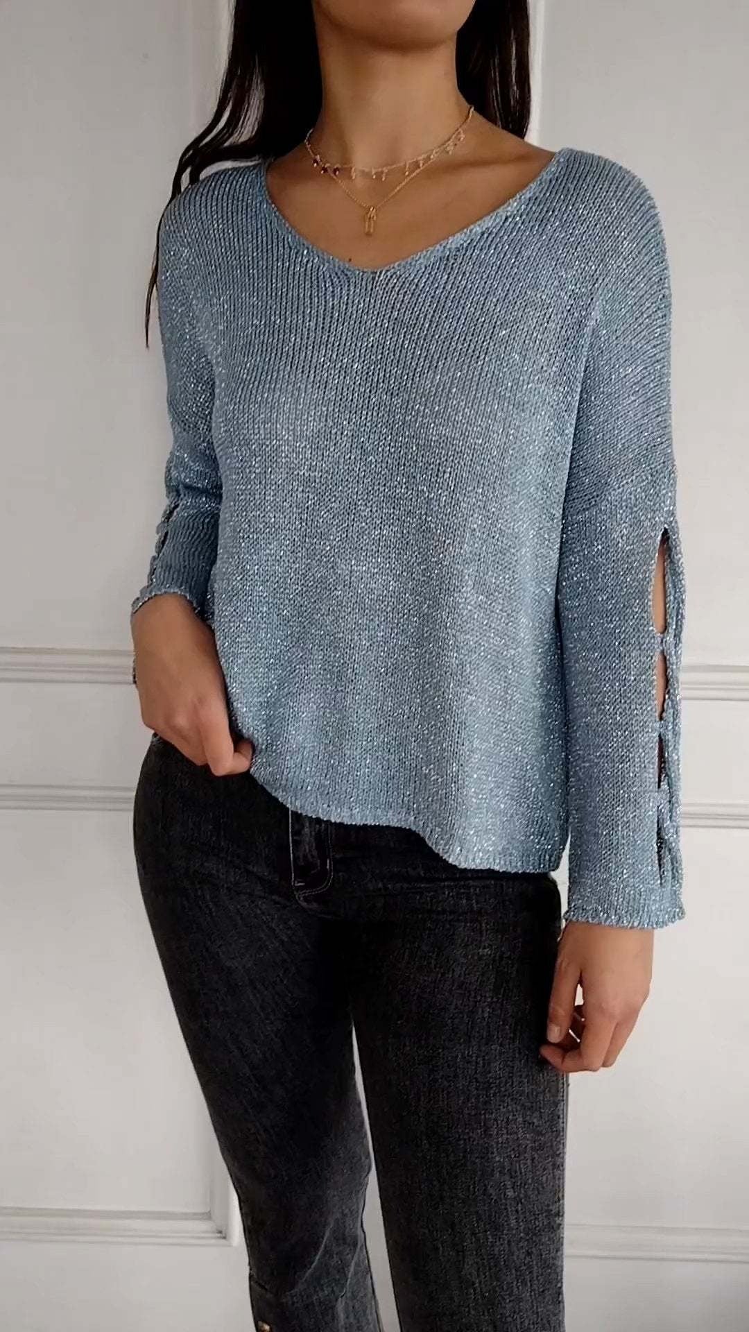 Stilla | Hollow Design Casual Sweater Justine