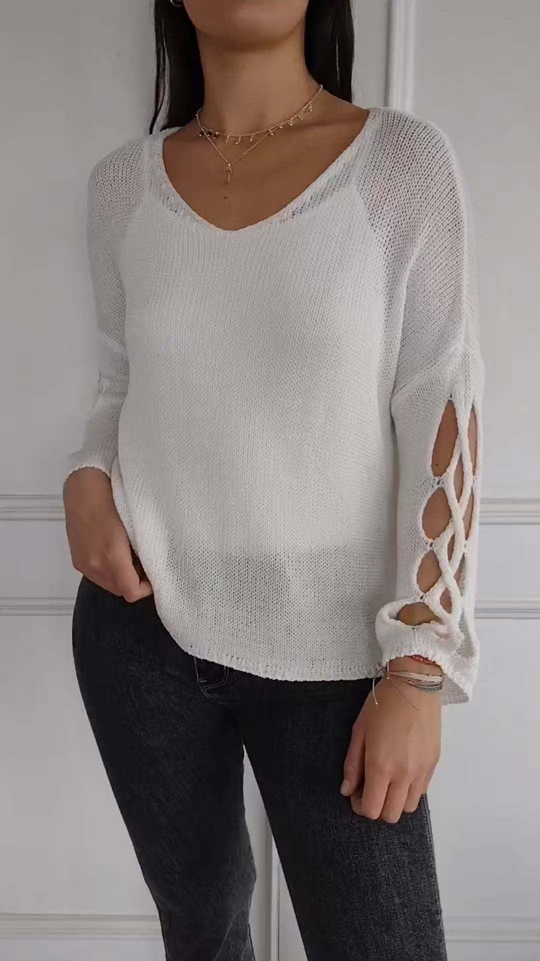 Stilla | Hollow Design Casual Sweater Justine