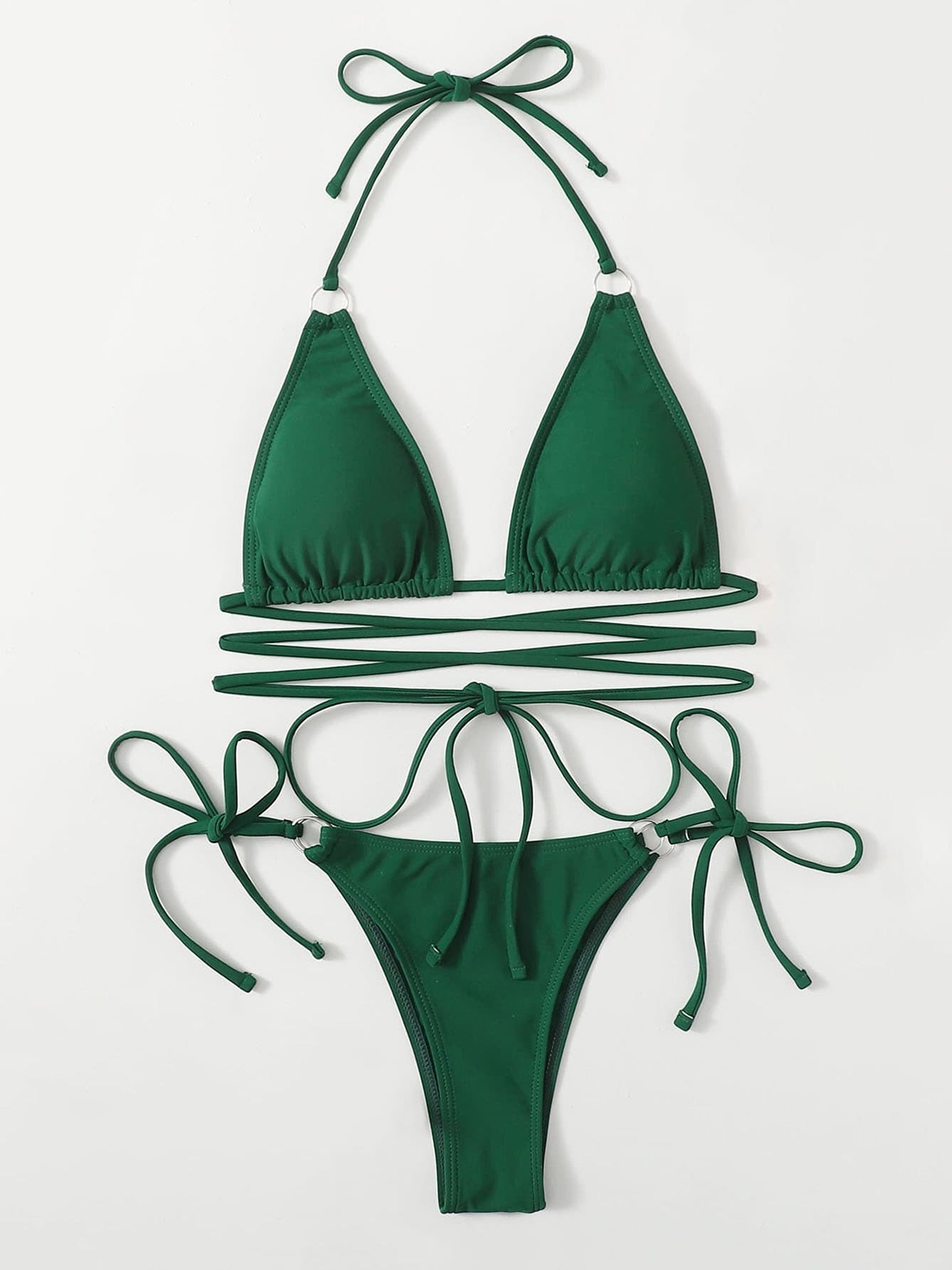 Stilla | Bikini Badetøj Med Dekorativ Snøring