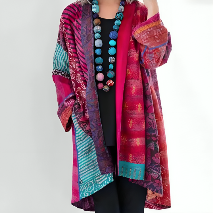 Stilla | Boho Chic Multifarvet Kimono