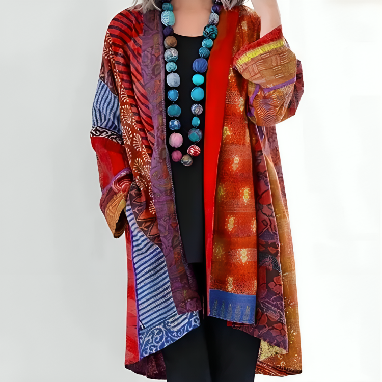 Stilla | Boho Chic Multifarvet Kimono
