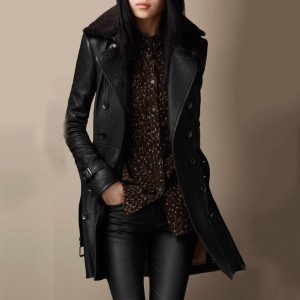 Stilla | Luksuriøs Ledertrenchcoat