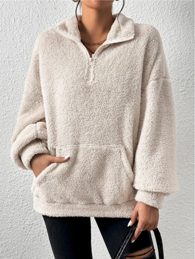 Stilla | Sweatshirt med ståkrave