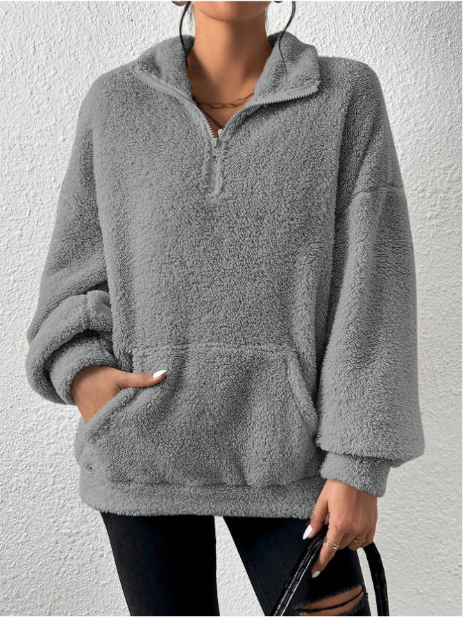 Stilla | Sweatshirt med ståkrave