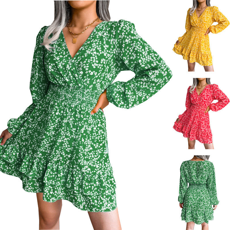 Stilla | Strop Floral Chiffon Sommerkjole