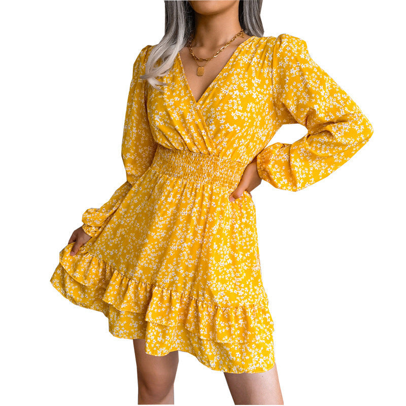 Stilla | Strop Floral Chiffon Sommerkjole