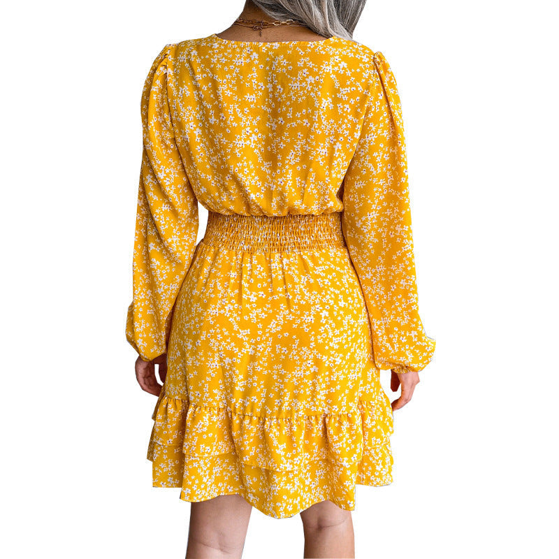 Stilla | Strop Floral Chiffon Sommerkjole