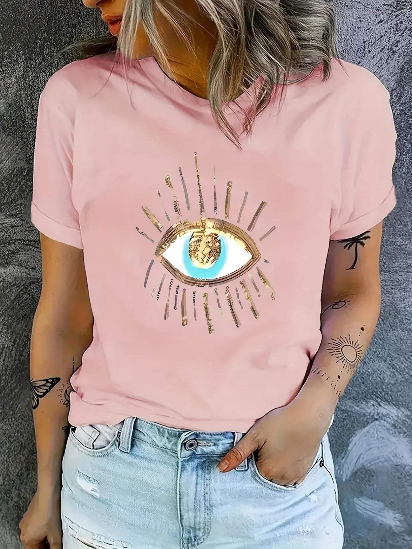 Stilla | T-shirt Dame Grafisk Print Komfortabel Perfekt Til Hverdag Levere