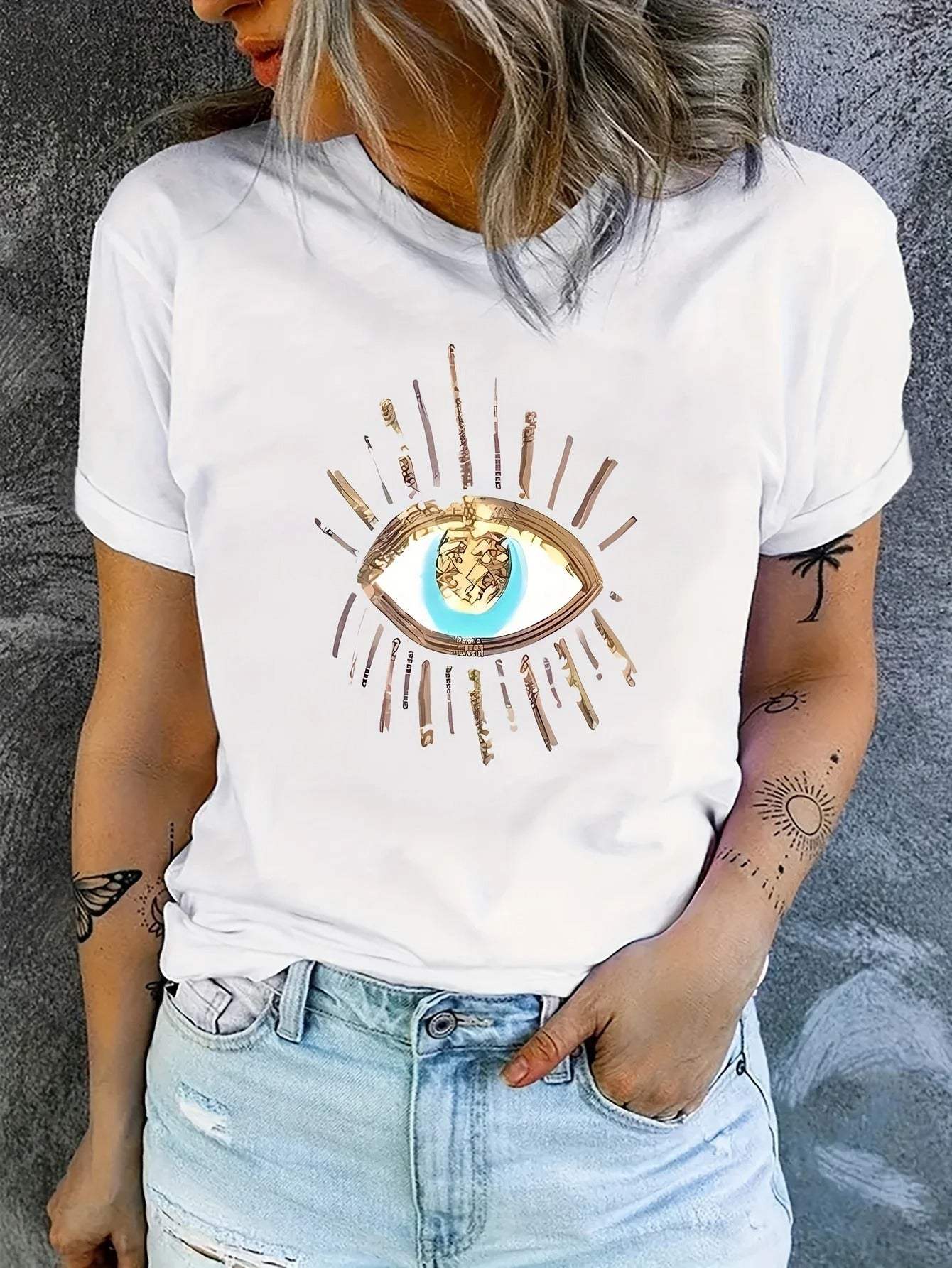 Stilla | T-shirt Dame Grafisk Print Komfortabel Perfekt Til Hverdag Levere