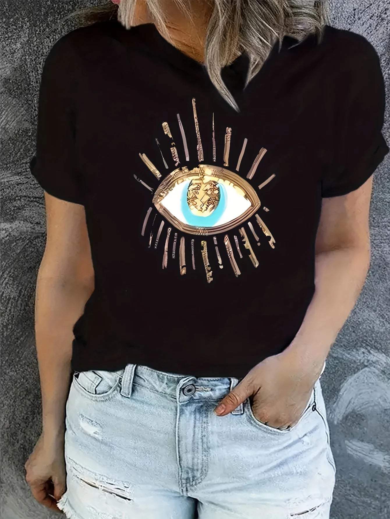 Stilla | T-shirt Dame Grafisk Print Komfortabel Perfekt Til Hverdag Levere