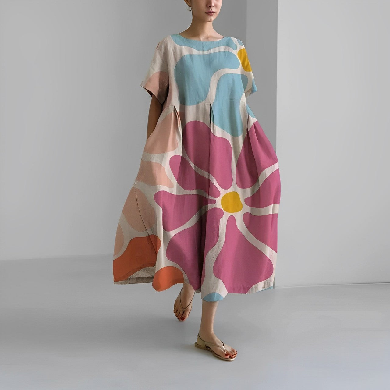 Stilla | Boho bred blomsterkjole