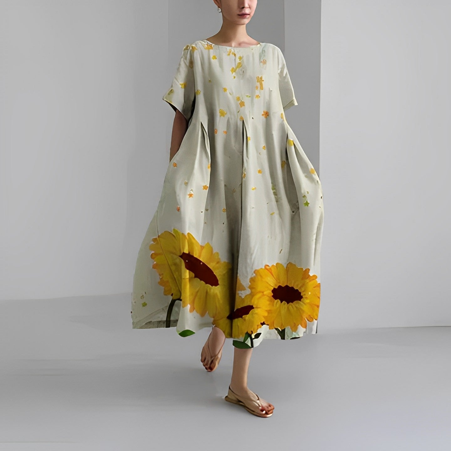 Stilla | Boho bred blomsterkjole