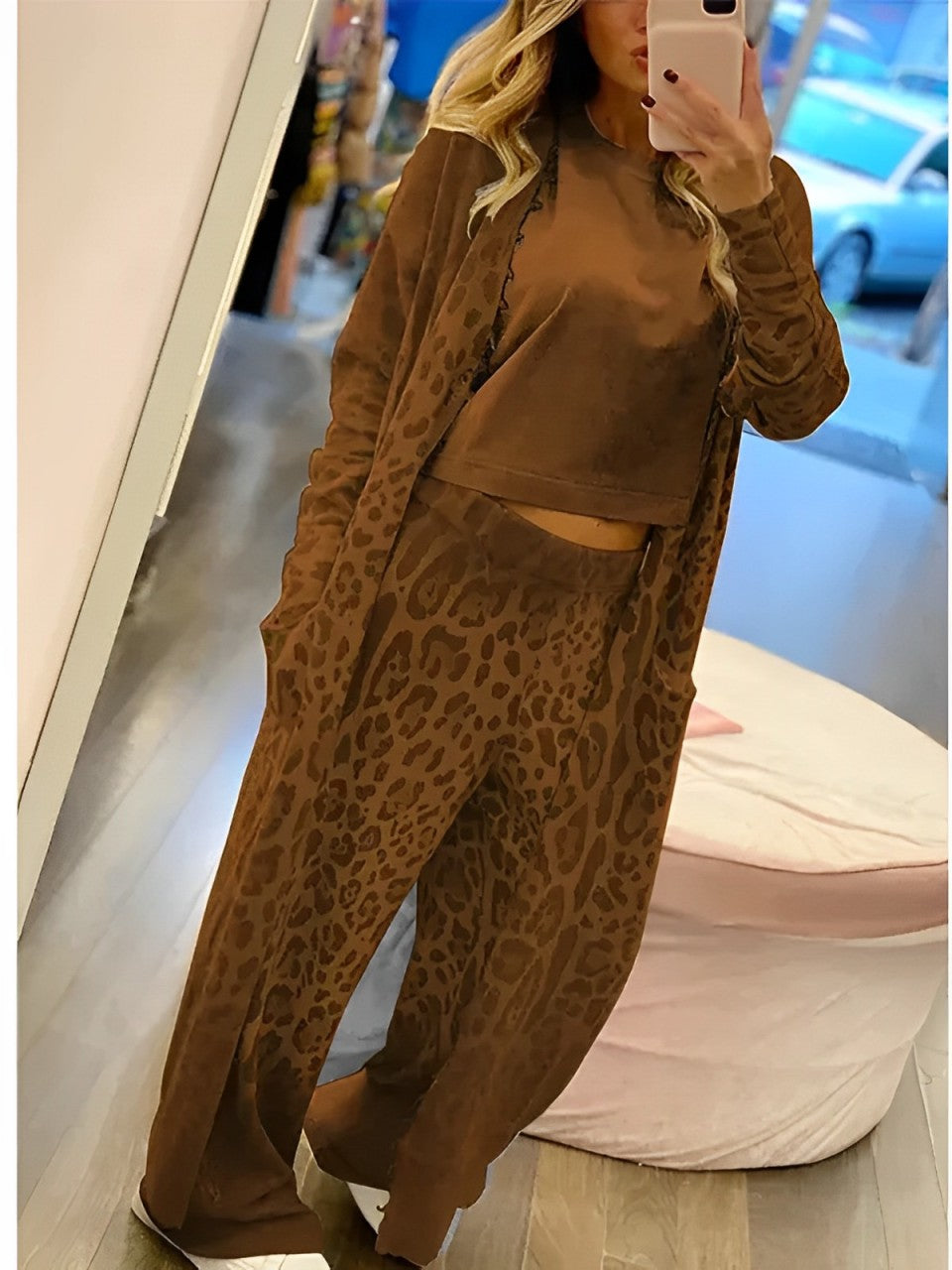 Stilla | Janicesæt med leopardprint