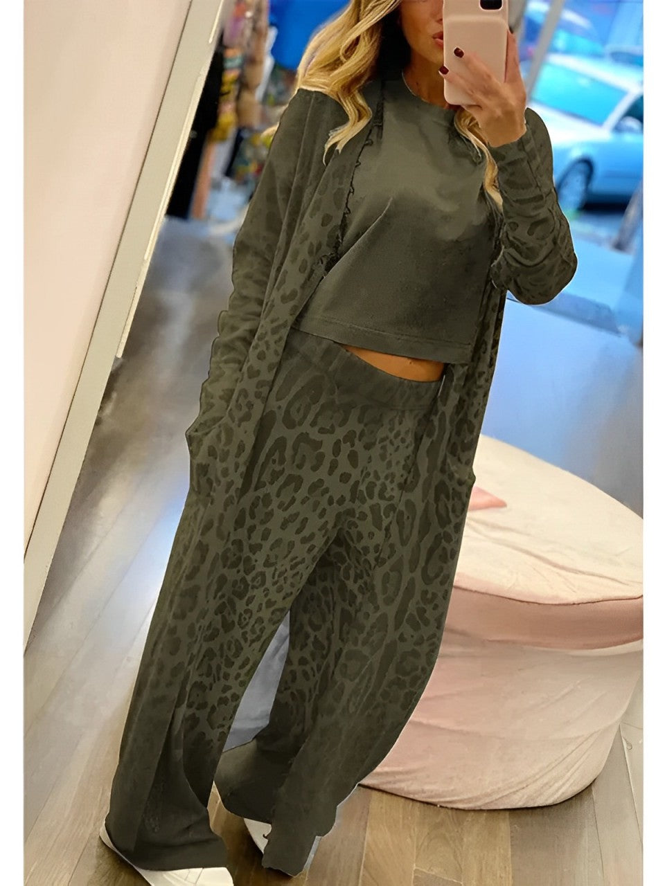 Stilla | Janicesæt med leopardprint