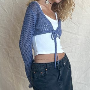 Stilla | snøre Kort cardigan Komfort og Stil