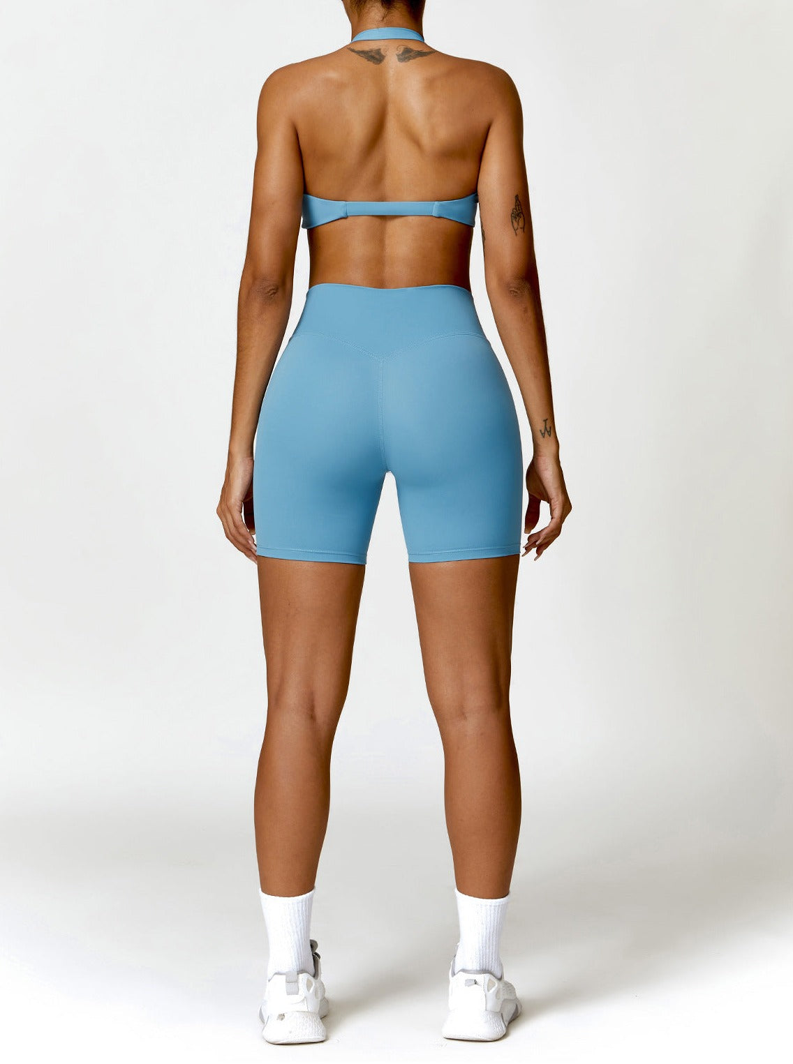 Stilla | Enfarvet Sømløse Fitness Shorts