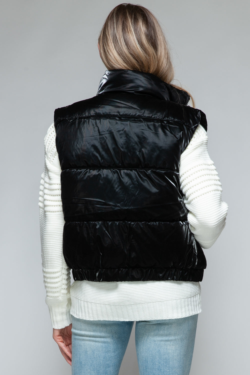 Stilla | Snob Steppet Vest med Blødt Pelsfor